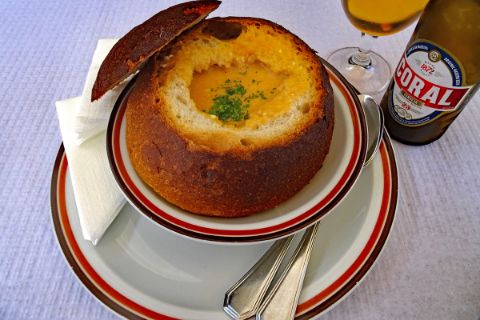 Soup in a roll